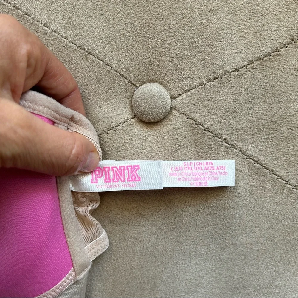 Pink Victorias Secret Women's Small S Comfortable Padded Bandeau Bra